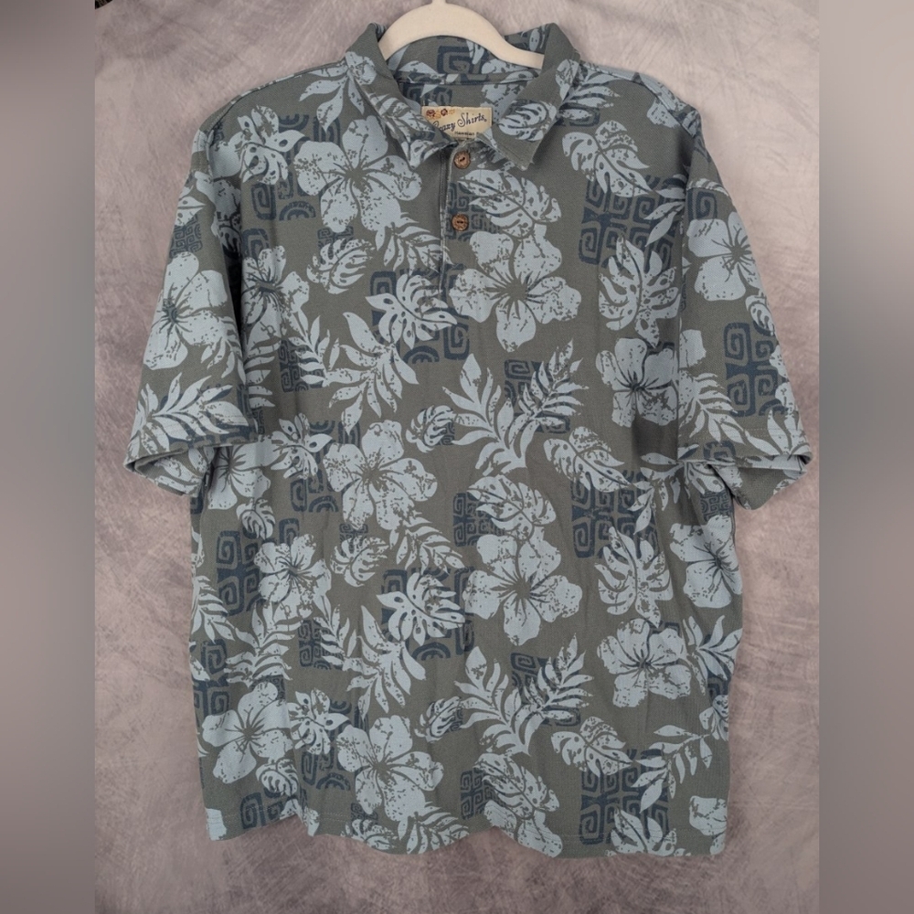 Crazy Shirts Hawaiian Polo XL Tropical Print